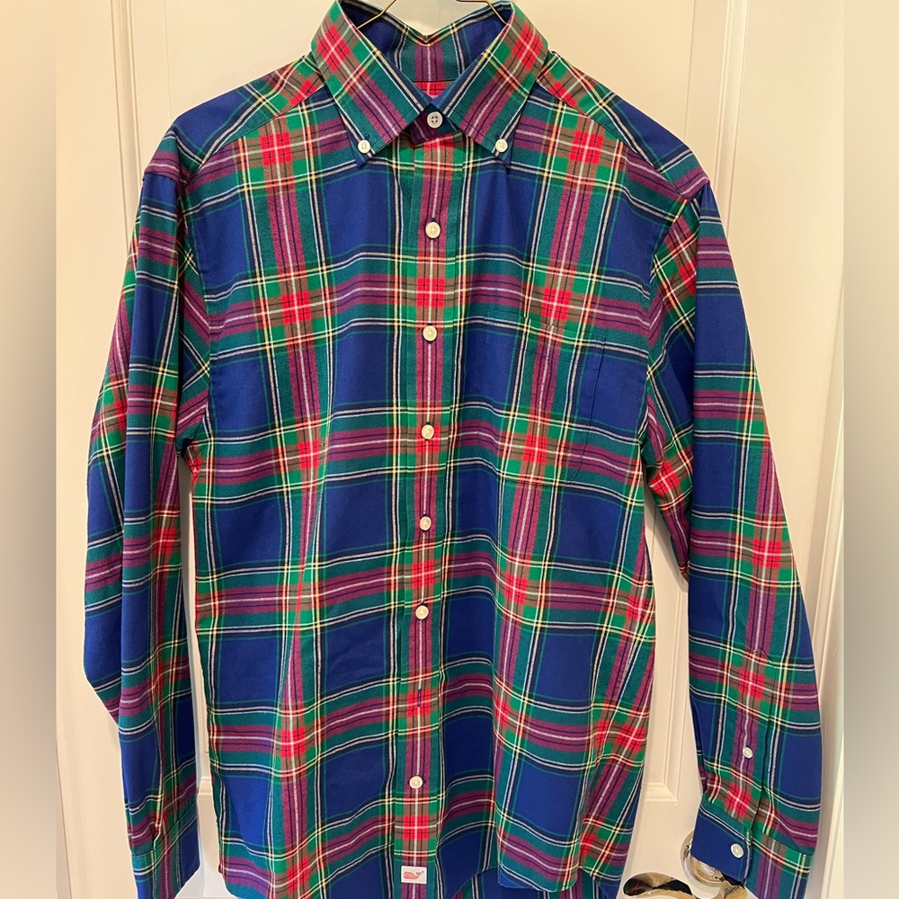 Vineyard Vines Small Performance Classic Fit Murray Long Sleeve Button Down